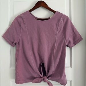Sezane Purple Short Sleeve Tee